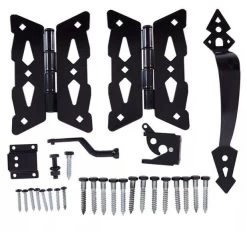 Black Decorative Butterfly Gate Hardware Kit 17 Black Decorative Butterfly Gate Hardware Kit -Home-Building Hardware butterfly9