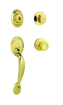 Dakota X Tylo Polished Brass Handleset