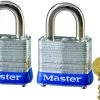Master Lock 1-1/2-Inch Pin Tumbler Steel Keyed Alike Padlock 2-Pack