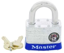 Master Lock 2-Inch 4-Pin Steel Tumbler Padlock