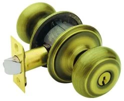 Antique Brass Georgian Entry Knob