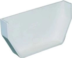 2-1/2 X 1 X 4-1/2-Inch Raingo White Vinyl Inside Gutter End Cap -Home-Building Hardware orgill 1a 6818850