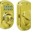 Electronic Deadbolt Lt Brass