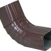 Brown Aluminum Downspout Elbow 2x3 -Home-Building Hardware orgill 1c 3622628