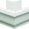 White Aluminum Outside Gutter Mitre 5 In -Home-Building Hardware orgill 1c 4772042