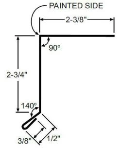 Rake Trim 10.5 Ft Galv